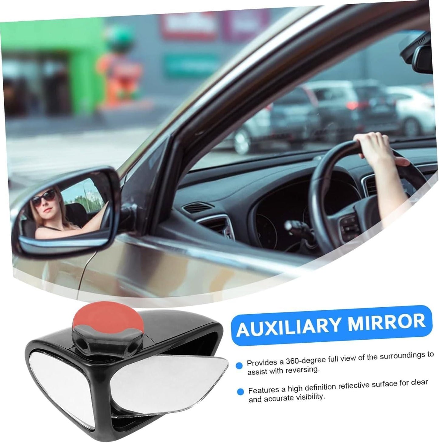 Adjustable Car Auxiliary Rear view Mirror | Blind Spot Mirror