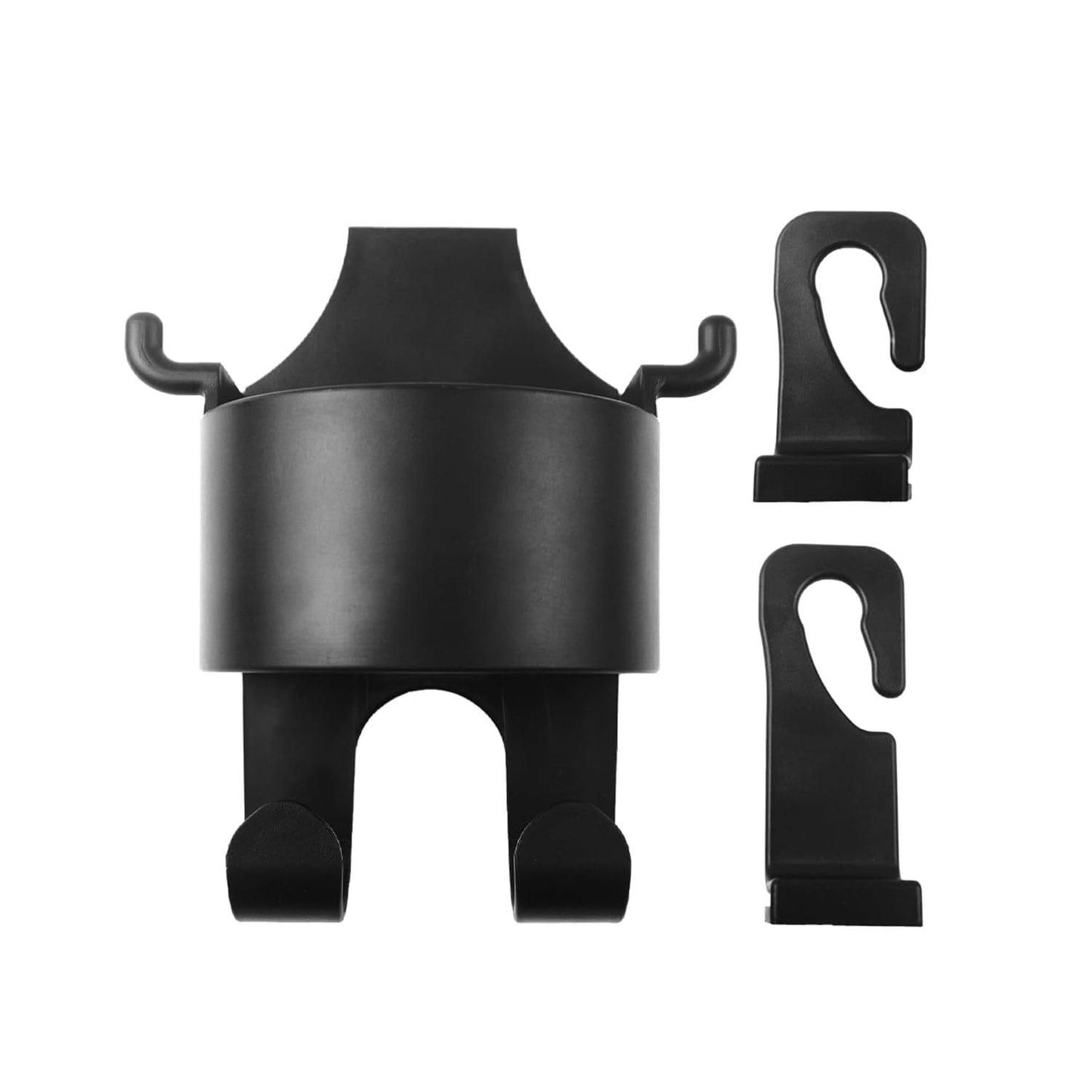 3-in-1 Car Seat Hook & Cup Holder | Hidden Hanger | Mobile Holder | Organizer & Drink Holder (2 PCS)