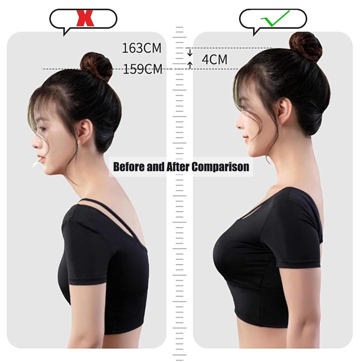 Posture Corrector Belt For Men & Women | Back & Shoulder Support | Pain Relief | Universal Fit