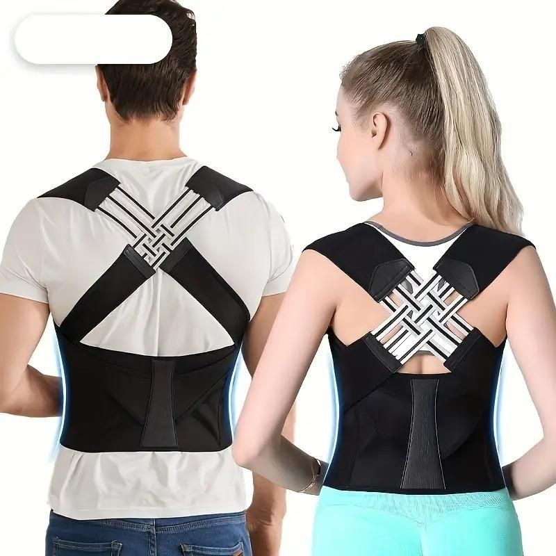 Posture Corrector Belt For Men & Women | Back & Shoulder Support | Pain Relief | Universal Fit