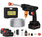 Car Washer High Pressure Gun Rechargeable with 2 Batteries | Car Washing Pump | Water Pressure Gun for Car Wash | Gardening, Cleaning