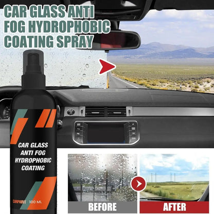 Car Glass Anti-Fog & Rainproof Spray | Streak-Free Windshield Cleaner | Multipurpose Liquid – 2 PCS