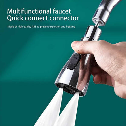 3 Modes Kitchen Sink Faucet | Tap Extender for Kitchen Sink | Flexible Faucet with Tap Extension for Convenient Use