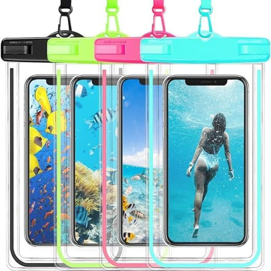 Waterproof Mobile Pouch Cover for All Mobiles | Cellphone Dry Bag Compatible for iPhone, Samsung, Mi, Redmi, Oppo, VIVO, All Other Smartphones
