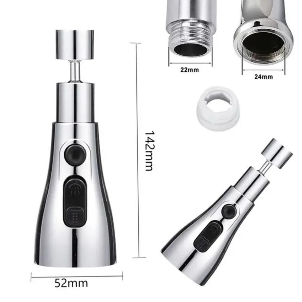3 Modes Kitchen Sink Faucet | Tap Extender for Kitchen Sink | Flexible Faucet with Tap Extension for Convenient Use