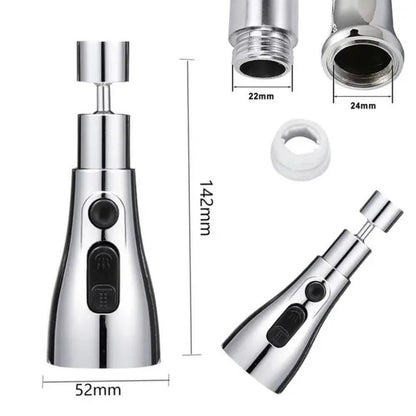 3 Modes Kitchen Sink Faucet | Tap Extender for Kitchen Sink | Flexible Faucet with Tap Extension for Convenient Use