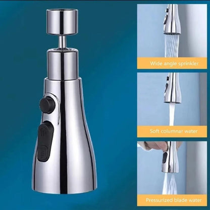 3 Modes Kitchen Sink Faucet | Tap Extender for Kitchen Sink | Flexible Faucet with Tap Extension for Convenient Use