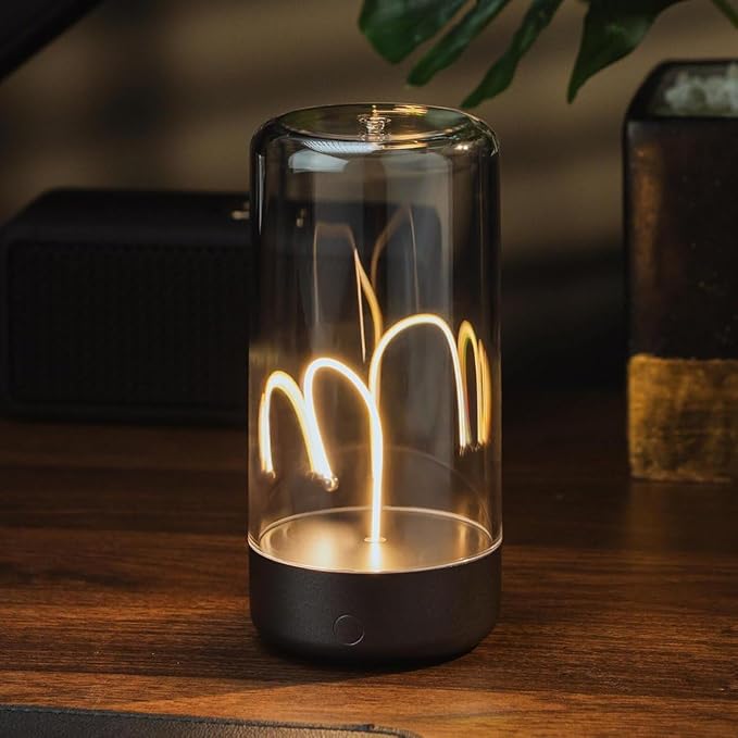 Magnetic lamp | Cordless LED Desk Lamp | Rechargeable Modern Lights | Portable Nightstand Lamps | Unique Ambient Light | Mood Lighting for Bedroom
