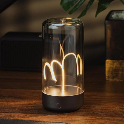 Magnetic lamp | Cordless LED Desk Lamp | Rechargeable Modern Lights | Portable Nightstand Lamps | Unique Ambient Light | Mood Lighting for Bedroom