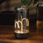 Magnetic lamp | Cordless LED Desk Lamp | Rechargeable Modern Lights | Portable Nightstand Lamps | Unique Ambient Light | Mood Lighting for Bedroom