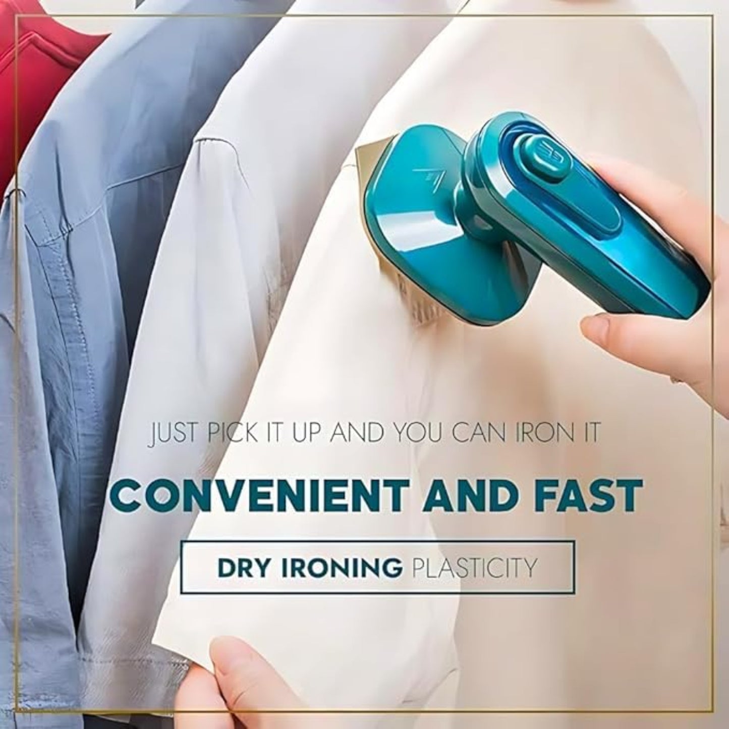Portable Iron Travel Steamer for Clothes Mini Handheld Press Support Dry And Wet Ironing Small Size Irons Suitable for Outing & Home