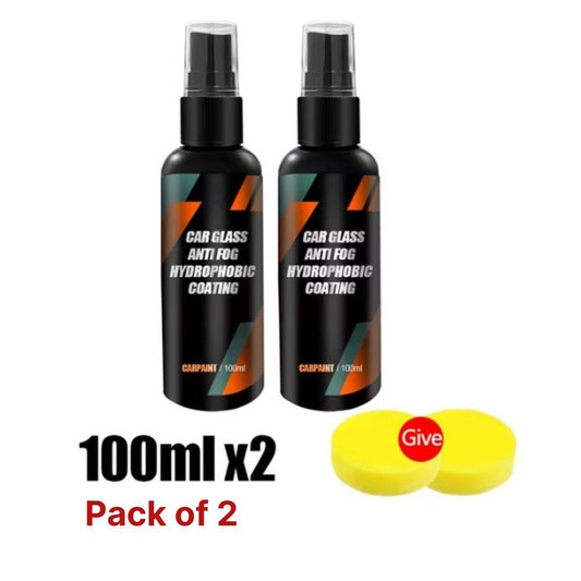 Car Glass Anti-Fog & Rainproof Spray | Streak-Free Windshield Cleaner | Multipurpose Liquid – 2 PCS
