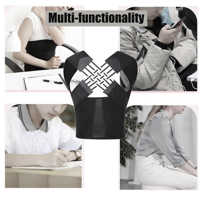Posture Corrector Belt For Men & Women | Back & Shoulder Support | Pain Relief | Universal Fit
