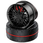 Rotating Alloy Wheel Car Dashboard Air Freshener | Stylish Rotating Alloy Wheel Car Air Freshener | Solar Car Dashboard Accessories