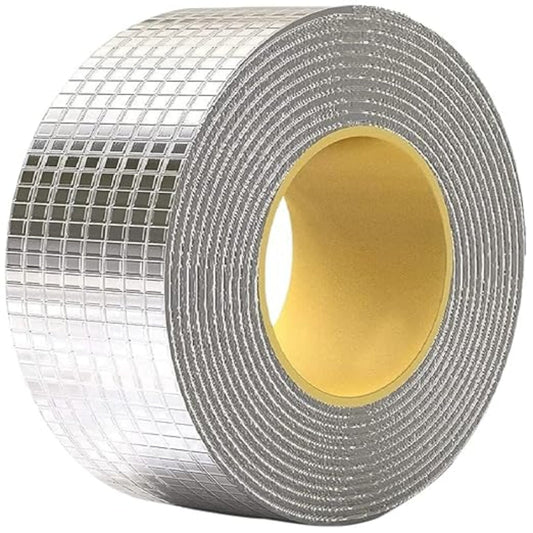 Waterproof Repair Tape for Water Leakage | Roof Water Leakage Solution | Aluminium Foil Tape | Waterproof Adhesive Sealing Butyl Rubber Tape for Surface Crack (Silver)